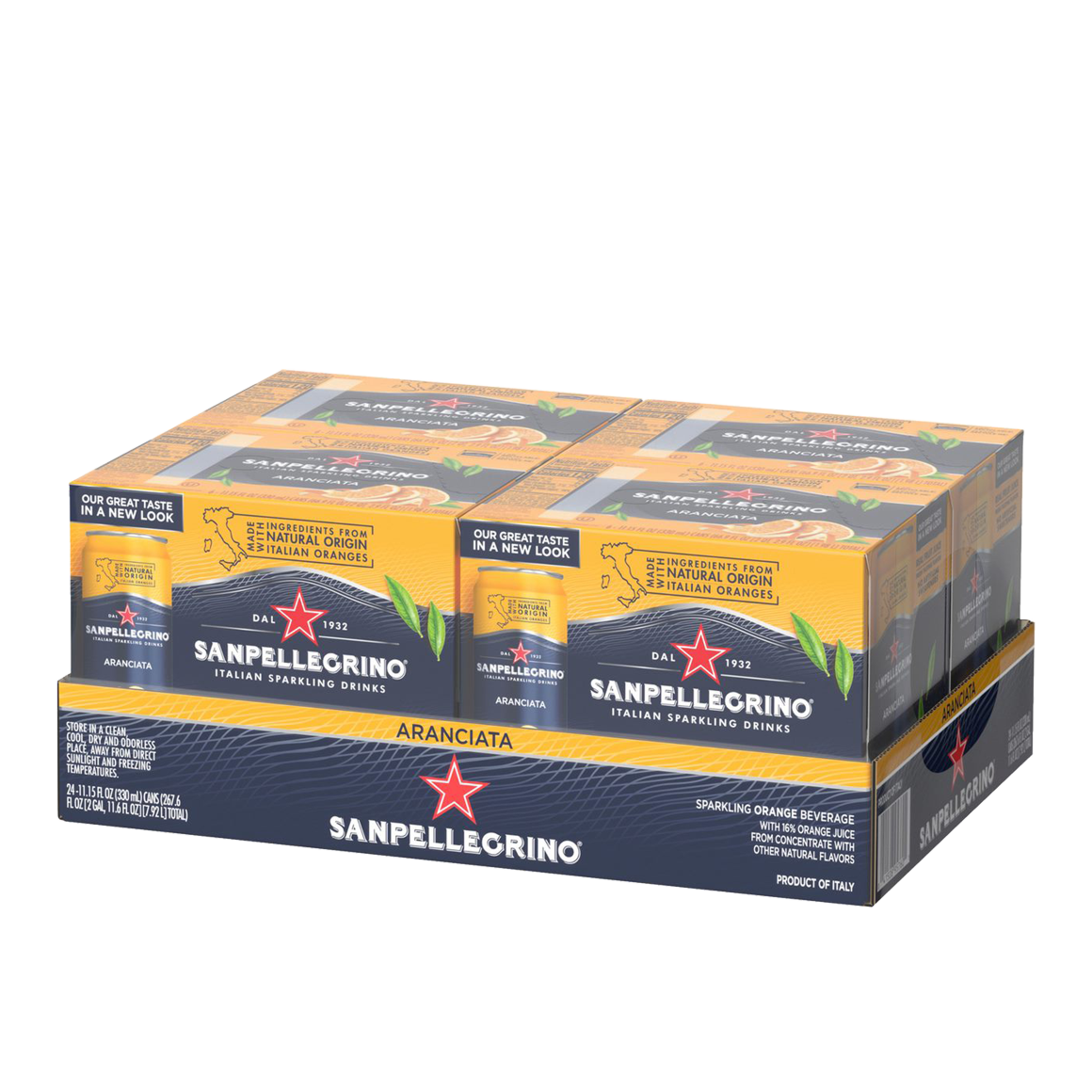 Sanpellegrino® Italian Sparkling Drinks - Aranciata/Orange 24x330ML