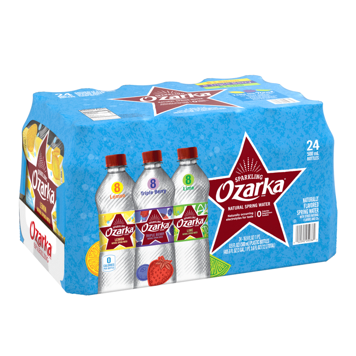 Ozarka® Flavored Sparkling Water Variety Pack | 16 oz 24-Pack ...