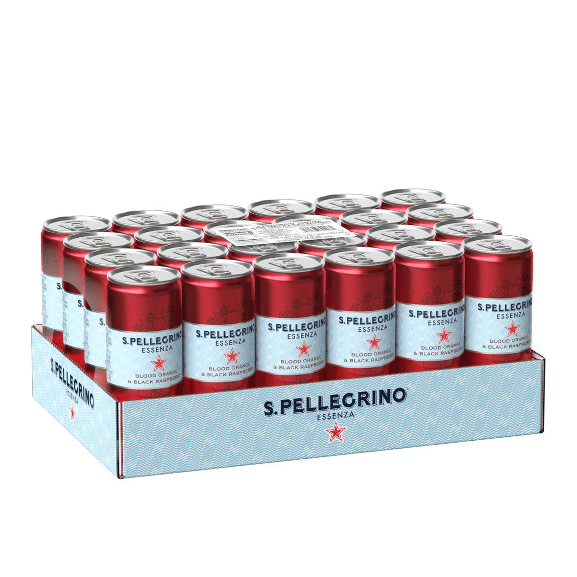 S.Pellegrino® Essenza™ Blood Orange & Black Raspberry Sparkling Natural Mineral Water - Slim Cans Image1