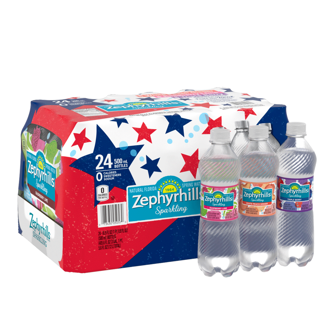 Zephyrhills® Rainbow Flavored Sparkling Water Variety Pack