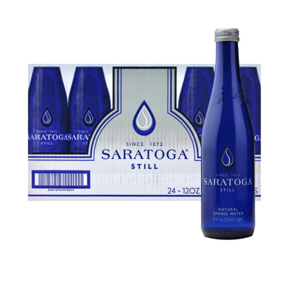 Saratoga® Natural Spring Water 12 Fl Oz Glass Bottle (24 Pack)