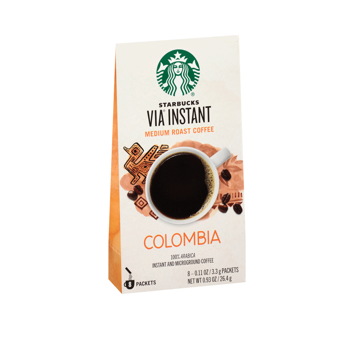 Package of Starbucks VIA Colombia instant coffee Image2