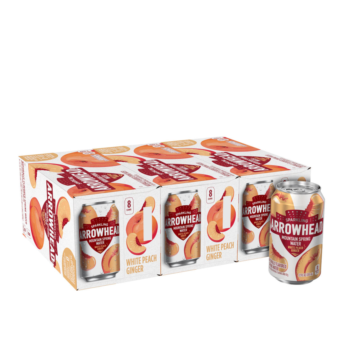 Arrowhead® White Peach Ginger Sparkling Water