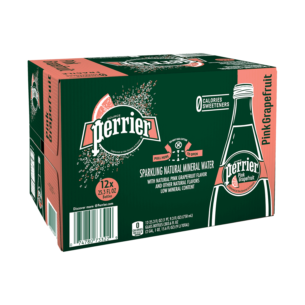 Perrier® Grapefruit Sparkling Carbonated Water | .75 Liter ...