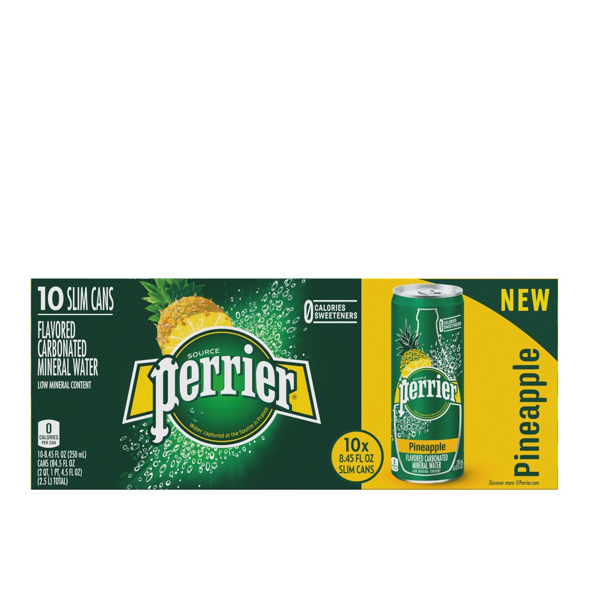 Perrier® Carbonated Mineral Water Slim Cans - Pineapple