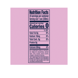 nutritional facts for 8x3 pack of 11 ounce s.pellegrino essenza dark cherry morello & pomegranate sparkling natural mineral water - slim cans