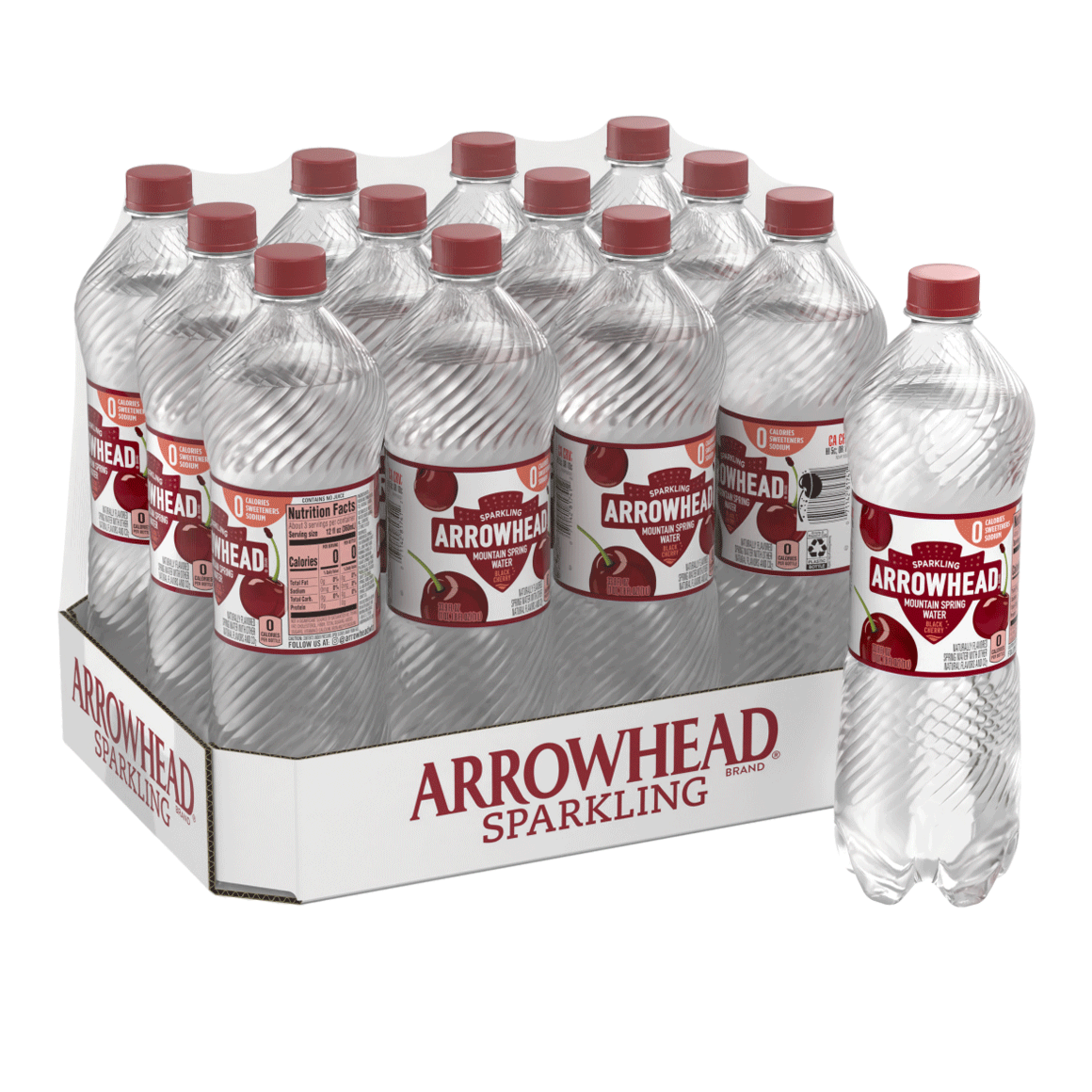 Arrowhead® Brand Sparkling 100% Mountain Spring Water - Black Cherry