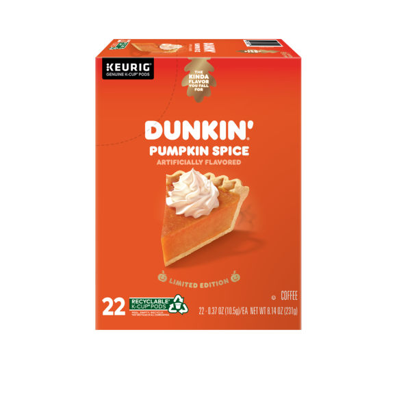 Dunkin' Pumpkin Spice Coffee K-Cup - 22 
