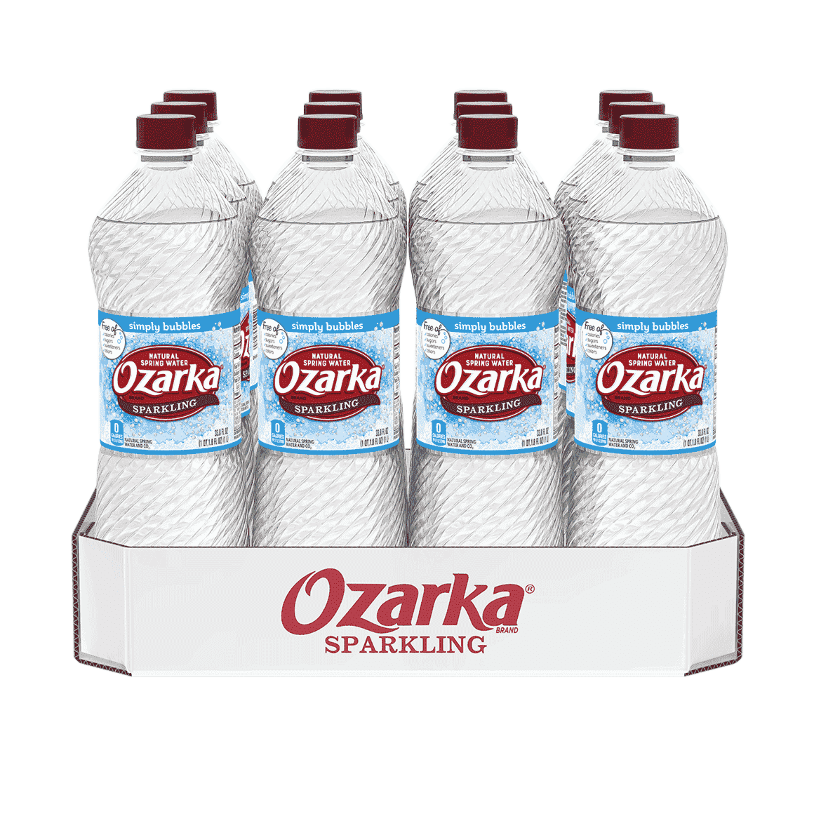 Ozarka® Unflavored Sparkling Water 1 Liter 12Pack ReadyRefresh