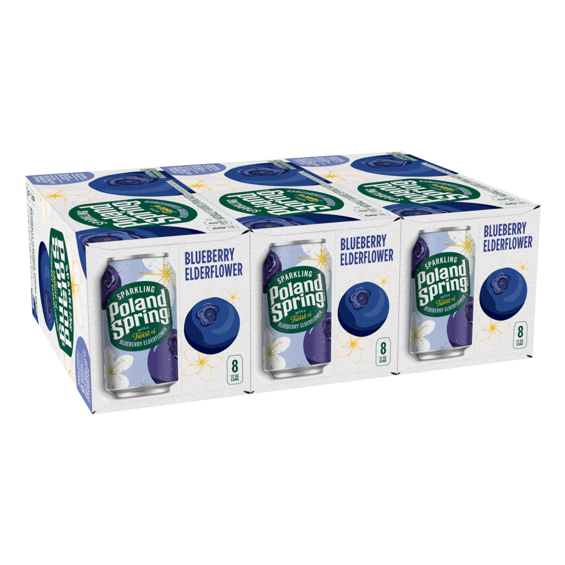 Poland Spring® Blueberry Elderflower Sparkling Water Image1