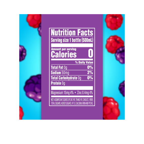 Splash Blast, Flavored Water Beverage, Wild Berry Flavor, 16.9 FL OZ Plastic Bottles (24 Count) Image4
