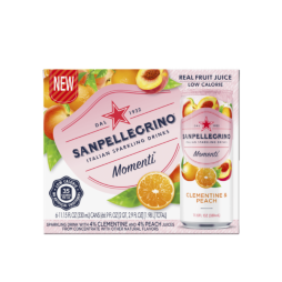 Sanpellegrino® Momenti Sparkling Fruit Beverages - Clementine & Peach Sanpellegrino® Momenti Sparkling Fruit Beverages - Clementine & Peach