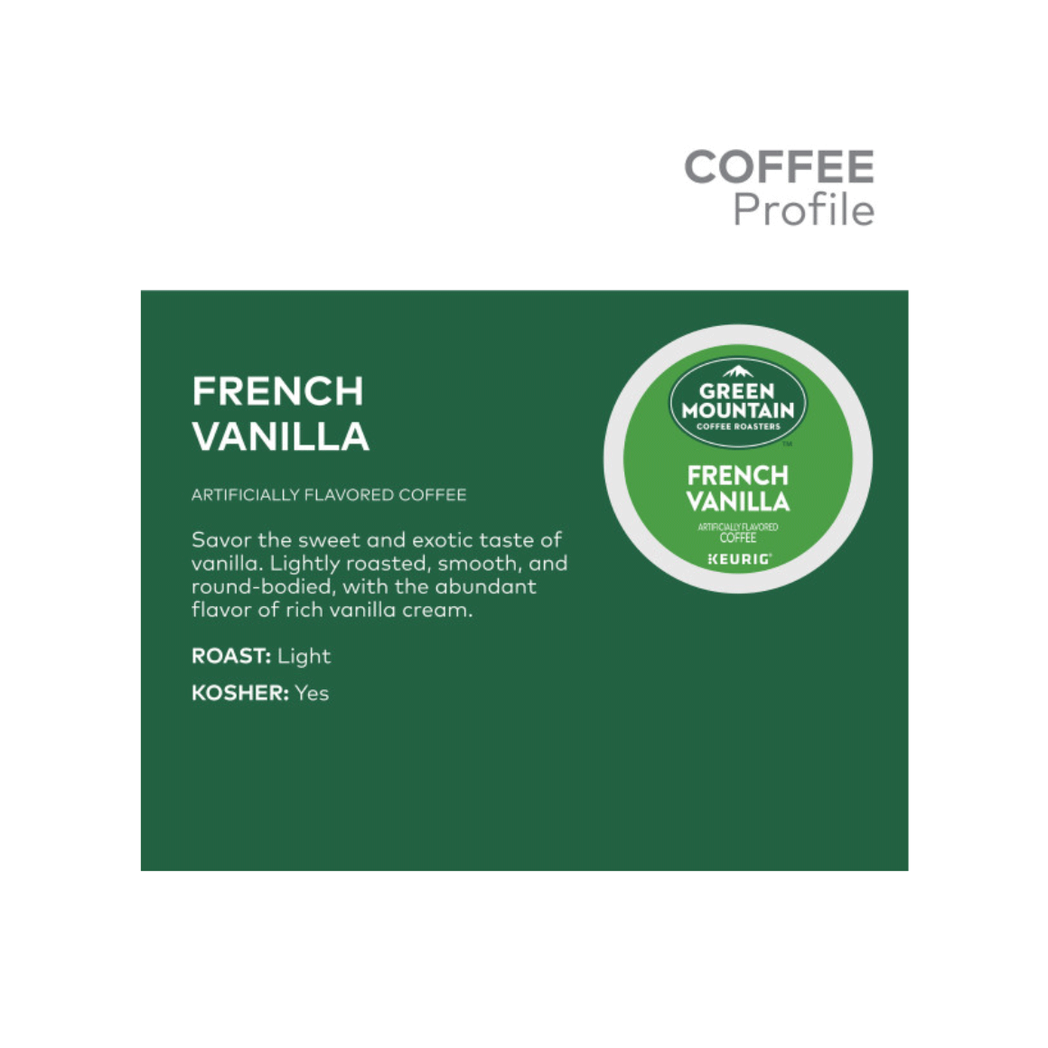 coffee profile for green mountain french vanilla coffee k cup Image3