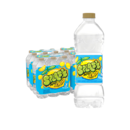 Splash Blast, Flavored Water Beverage, Lemon Flavor, 16.9 FL OZ Plastic Bottles (24 Count)