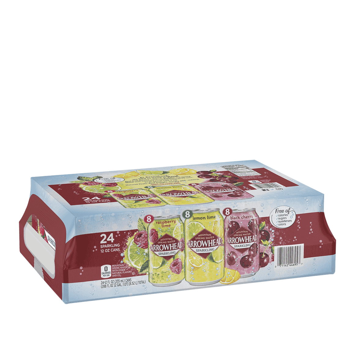 Arrowhead® Brand Sparkling 100% Mountain Spring Water - Rainbow Flavored Variety Pack Image1