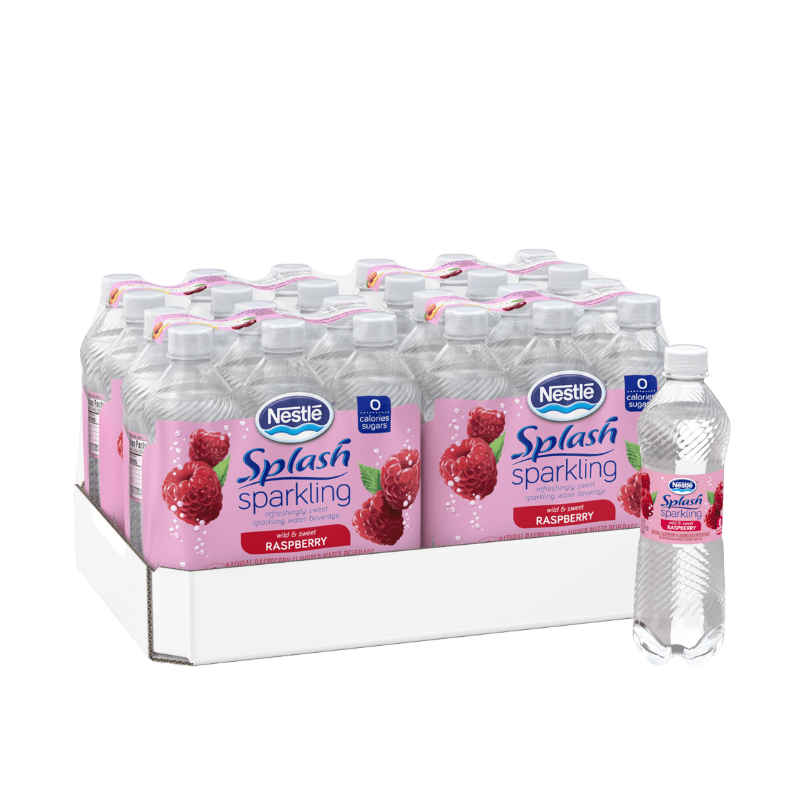 Nestlé® Splash Raspberry Sparkling Water & Fruit Beverage