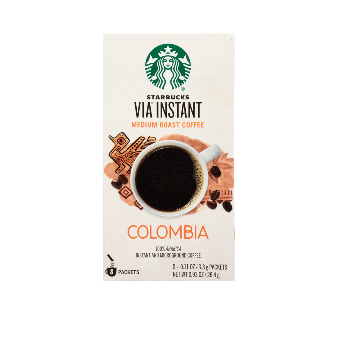 Package of Starbucks VIA Colombia instant coffee Image1