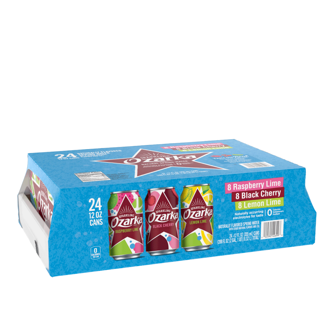 Ozarka® Rainbow Flavored Sparkling Water Variety Pack Image1