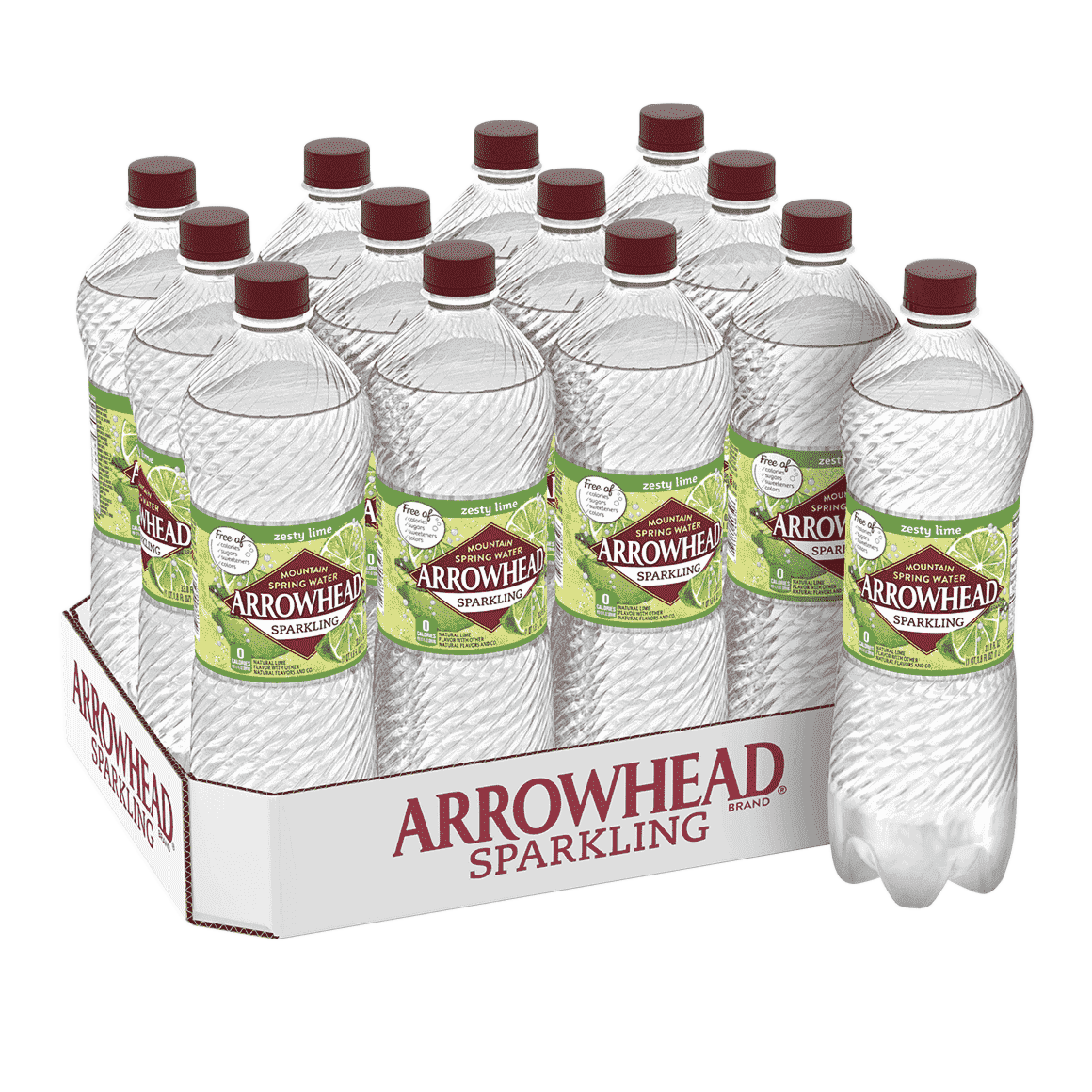 Arrowhead® Brand Sparkling 100% Mountain Spring Water - Zesty Lime