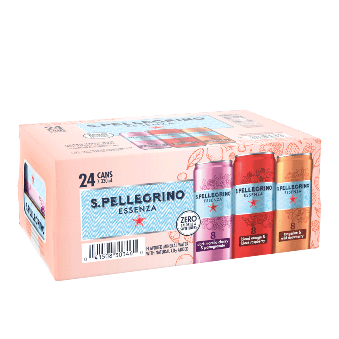 S.Pellegrino® Essenza™ Sparkling Natural Mineral Water Rainbow Pack - Slim Cans Image1