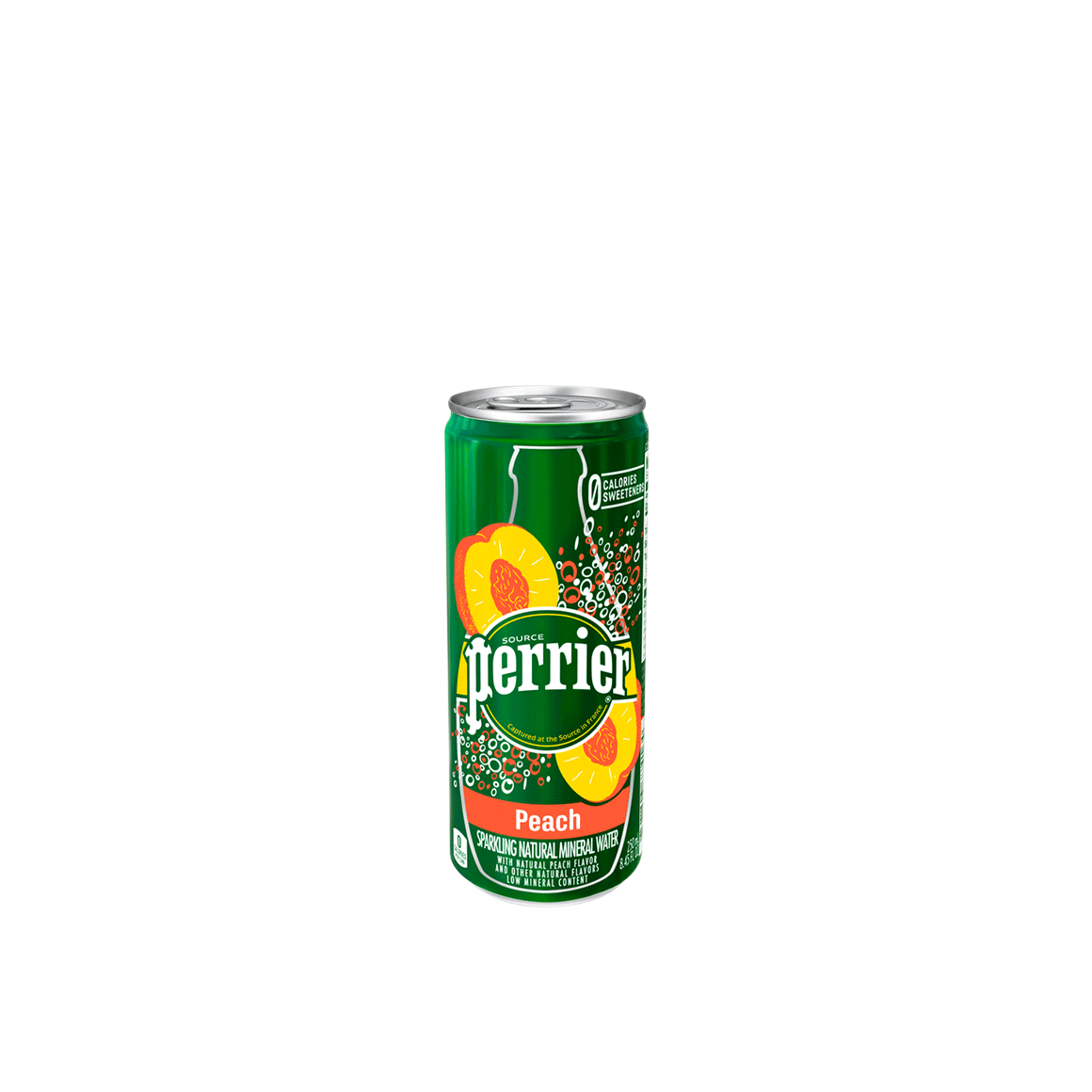 Perrier® Carbonated Mineral Water Slim Cans - Peach Image1