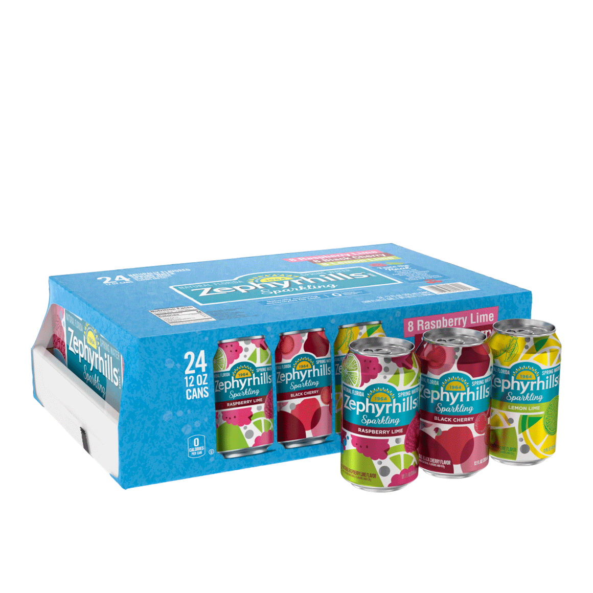 Zephyrhills® Rainbow Flavored Sparkling Water Variety Pack