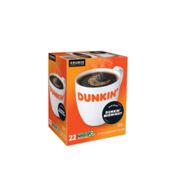 dunkin donuts k cup dark roast coffee flavor midnight 1 box with 22 count