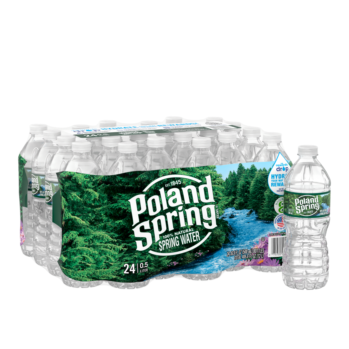 Poland Spring® Bottled Water Liter 24-Pack| ReadyRefresh