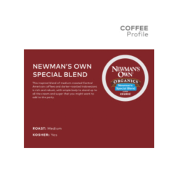 coffee profile of newmans own organic special blend extra bold coffee k cup