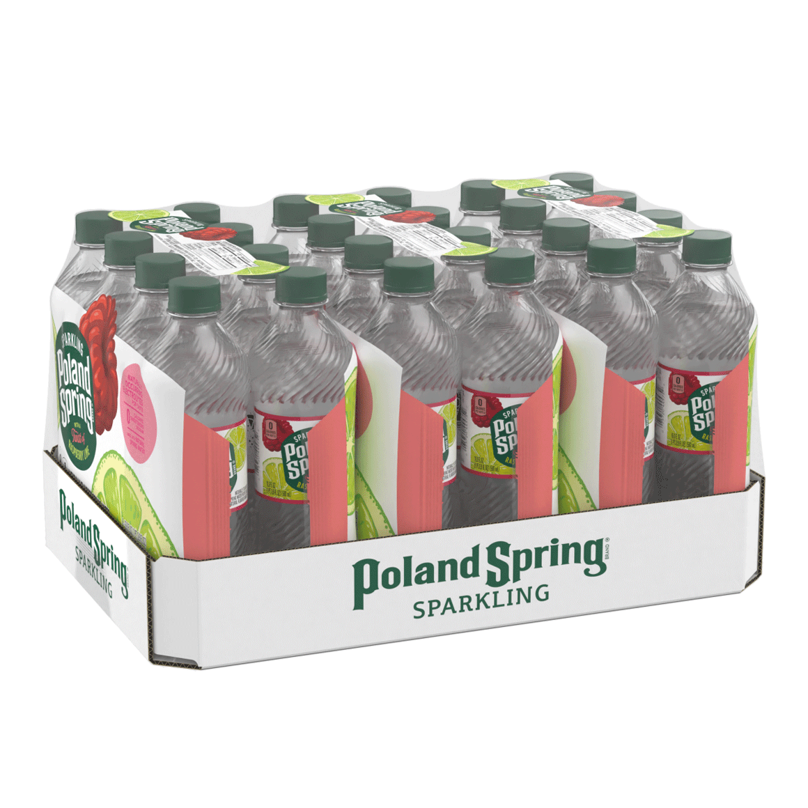Poland Spring® Raspberry Lime Sparkling Water Image1